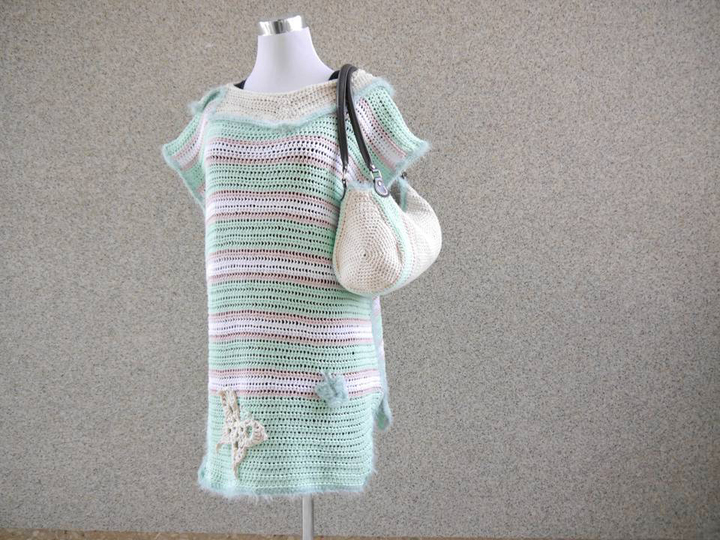 Set zum Häkeln - Pulli und Tasche