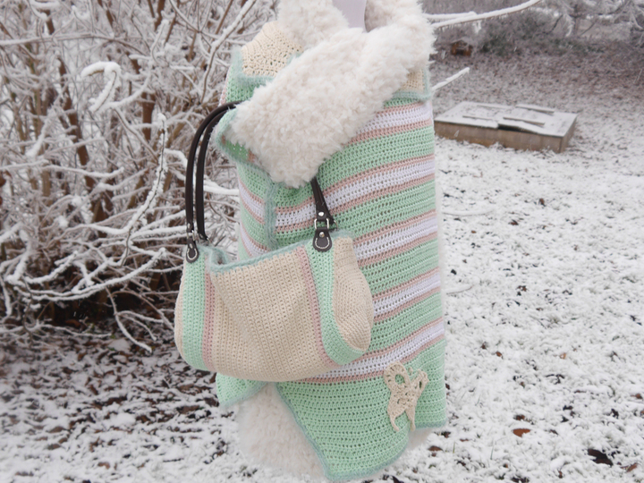 Set zum Häkeln - Pulli und Tasche