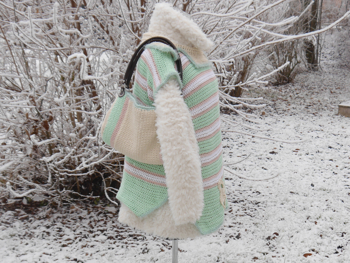 Set zum Häkeln - Pulli und Tasche