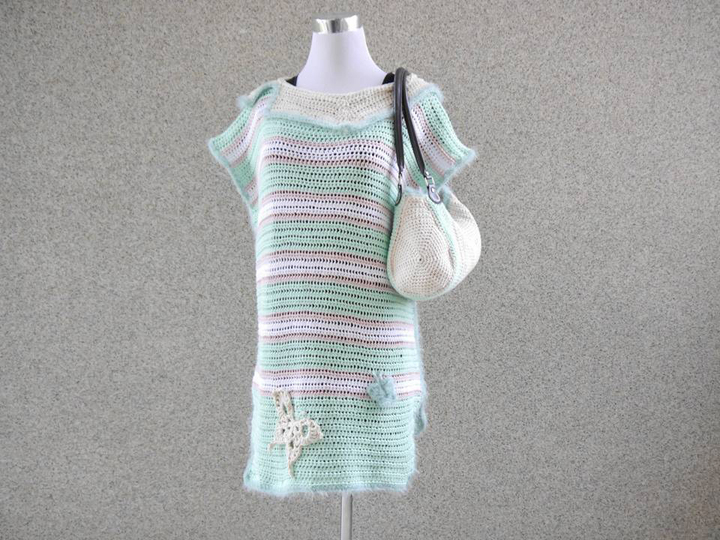 Set zum Häkeln - Pulli und Tasche