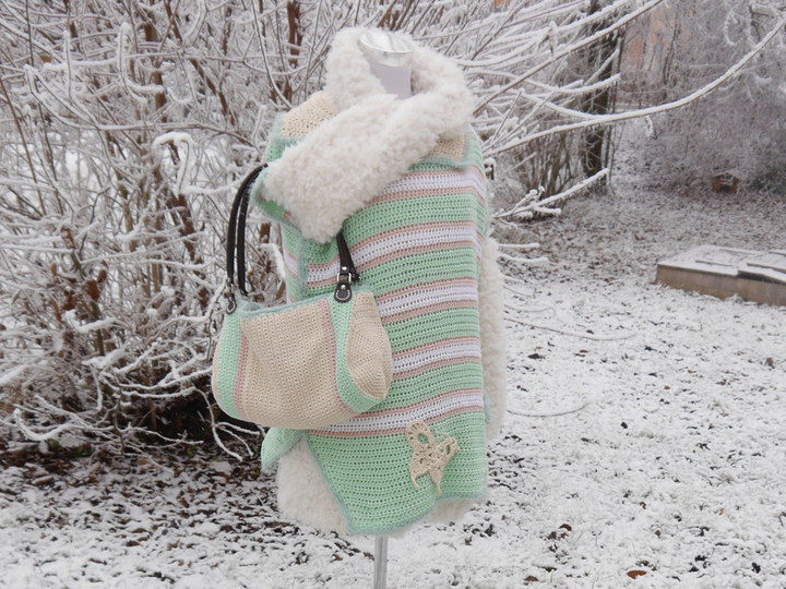 Set zum Häkeln - Pulli und Tasche