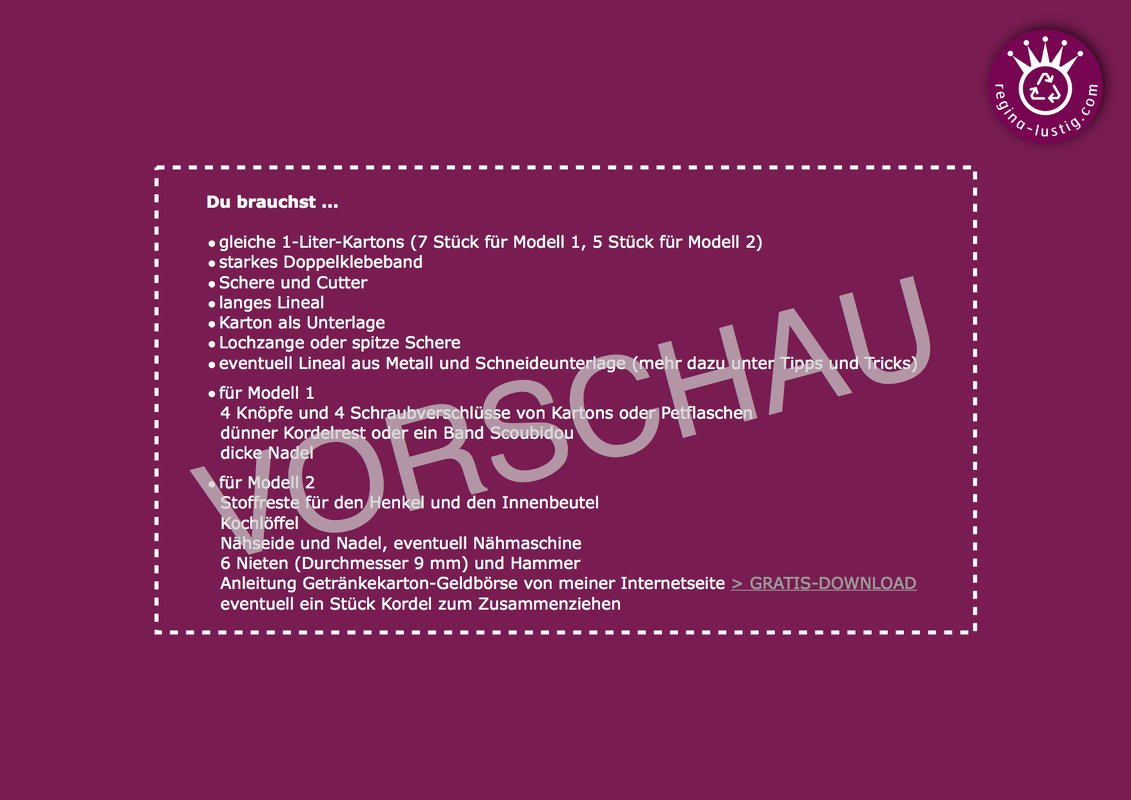 Täschchen aus Getränkekartons, Upcycling - Bild 4