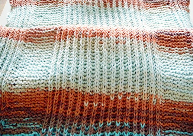 Brioche shawl knitting pattern, rectangle stole in tuck stitch "Alize Wrap"