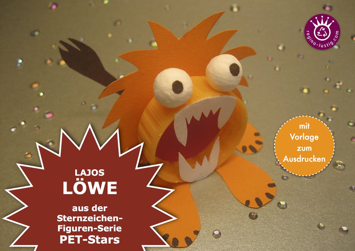 Lajos Löwe Sternzeichenfigur Upcycling - Bild 2