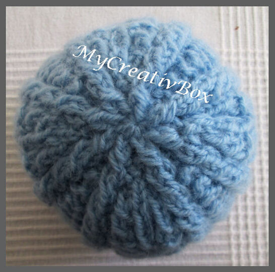 Babymütze "Eulenflug" Ku 35-40, gestrickt