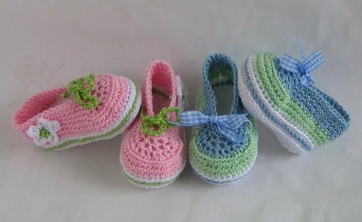 Ballerina/ Lace-up shoe crochet pattern