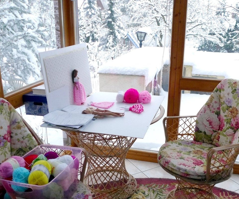 Strickanleitung Ballkleid für kleine Anziehpuppen - Bild 3