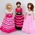 Strickanleitung Ballkleid für kleine Anziehpuppen