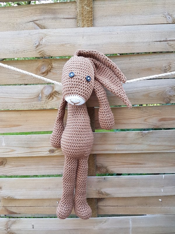 ENGLISH Crochet Pattern - big Easter Bunny - Rabbit EMIL - 20 inch - Image 41