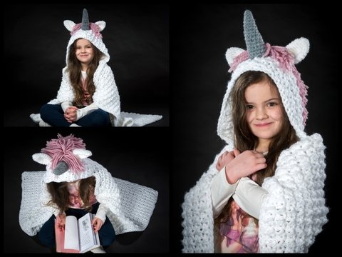 - MAGICAL- Einhorndecke, für alle Größen häkeln, Einhorn, Decke, Motivdecke, Kuscheldecke