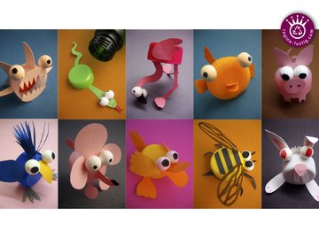 10 lustige Tierchen PET-Pets Band 1, Upcycling