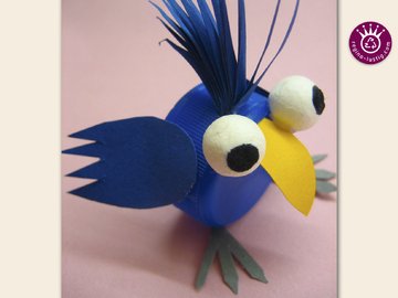 Katharina Kakadu lustiges PET-Pet, Upcycling