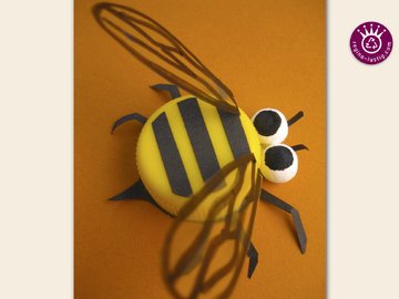 Bruno Biene lustiges PET-Pet, Upcycling