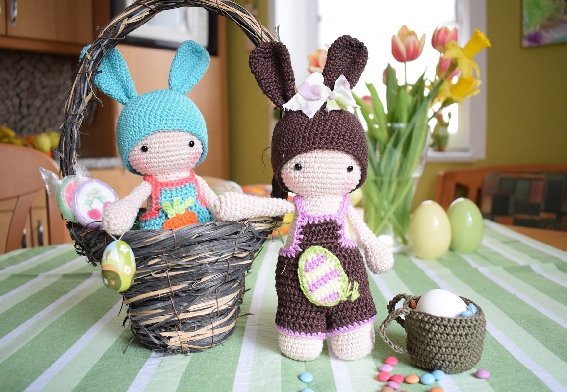 Häkelanleitung TAMITUZI Osterhase Hasen-Kostüm LOTTI