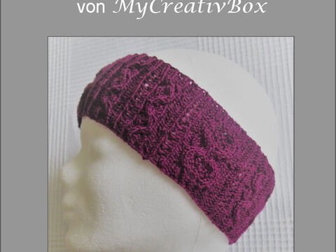 Stirnband "Winterlicht" Ku 50-54 + 54-58, gestrickt mit Sowo