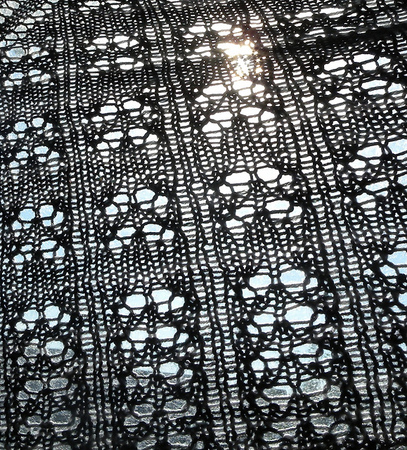 Lace Shawl Knitting Pattern "November Rain"