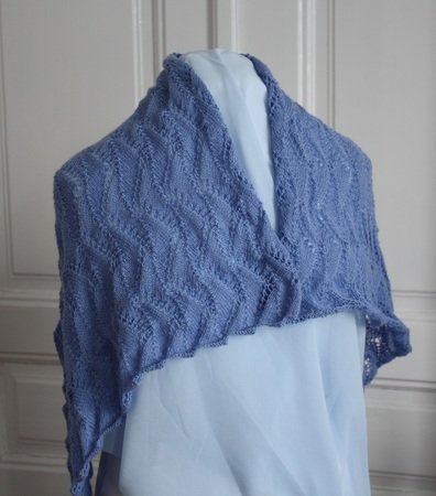 Lace Shawl Knitting Pattern, rectangle stole Nite Flite