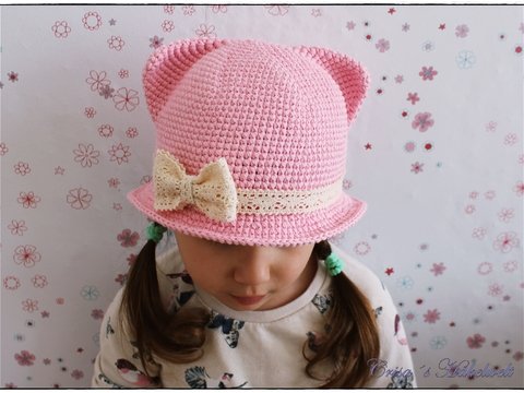 Häkelanleitung ++ Kitty Hat ++ in 16 Größen häkeln, plus Größentabelle
