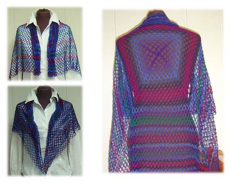 Häkelanleitung Lace-Tuch Luftig-Leicht