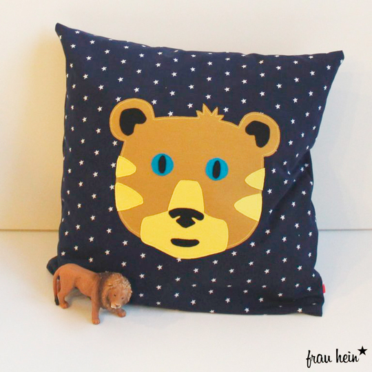 Applikationsvorlage Fuchs, Elefant, Bär, Panda, Tiger und Löwe