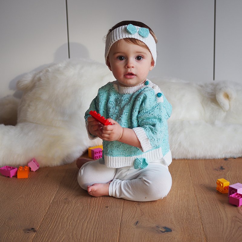 Strickanleitung Kinderpullover &amp; Stirnband "Piazza" 757221