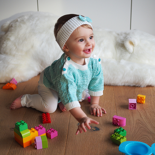 Strickanleitung Kinderpullover & Stirnband "Piazza" 757221