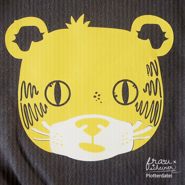 Plottervorlage Tiger und Löwe