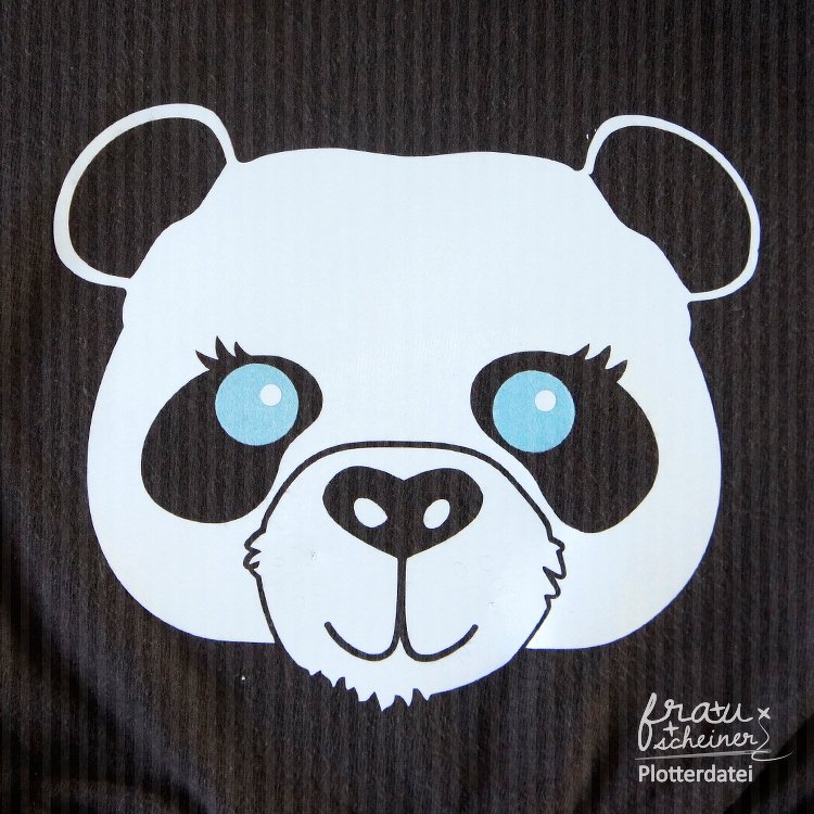 Plottervorlage Bär und Panda