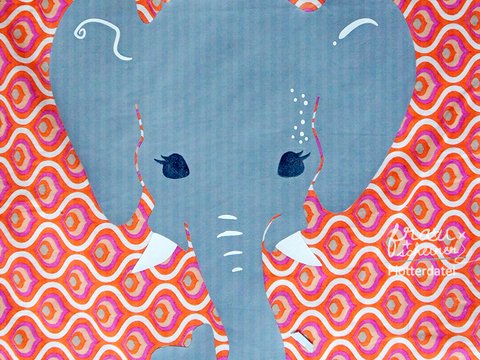Plottervorlage Elefant