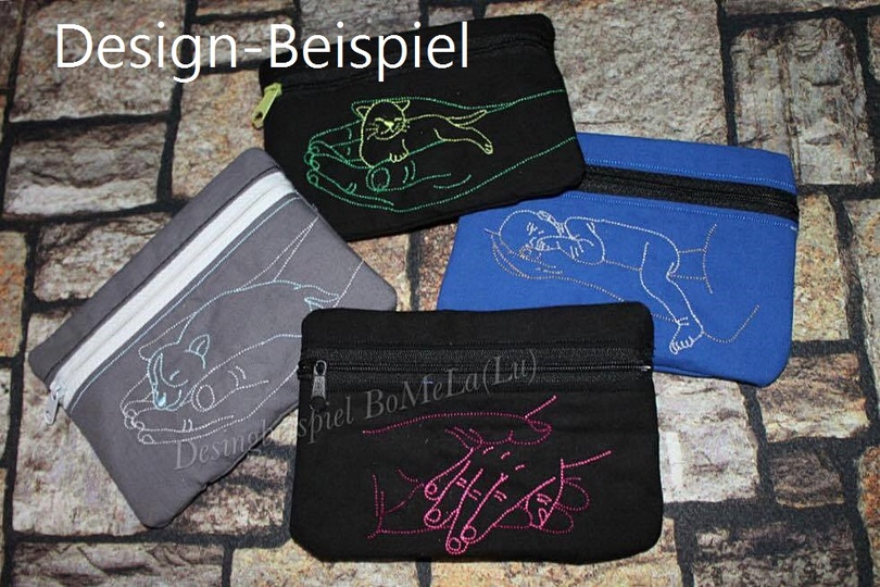 Ith Stickdateien, In meiner Hand, für den 13x18 Rahmen