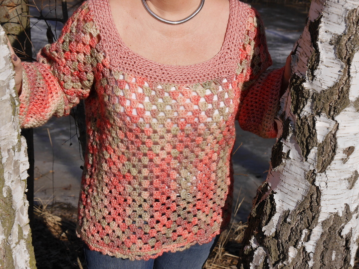 Häkelanleitung Damenpulli unisize Spring Season NO.1