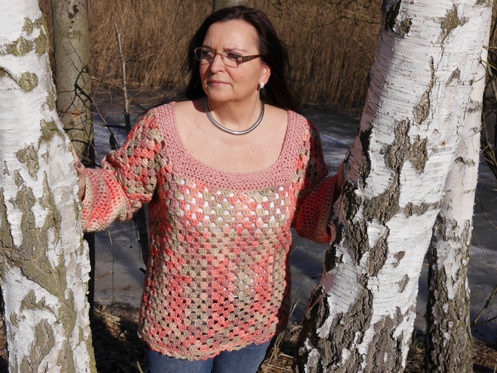 Häkelanleitung Damenpulli unisize Spring Season NO.1