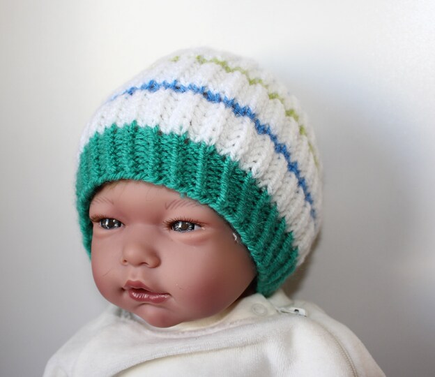 Strickanleitung Baby-Mütze, Babymütze, ca. 2 - 7 Monate