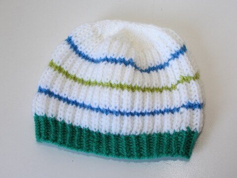 Strickanleitung Baby-Mütze, Babymütze, ca. 2 - 7 Monate
