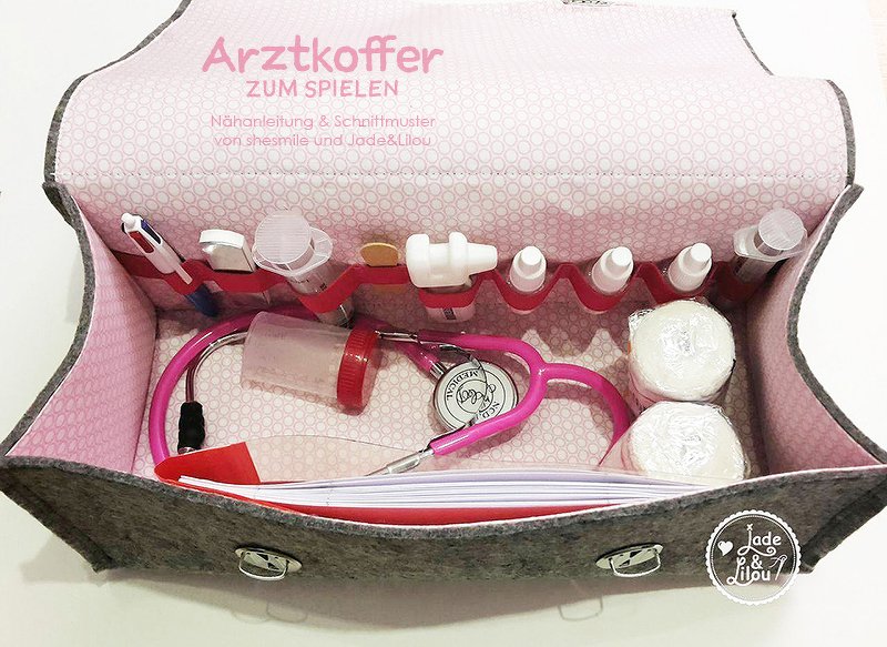 Arztkoffer zum Spielen (Nähanleitung &amp; Schnittmuster)