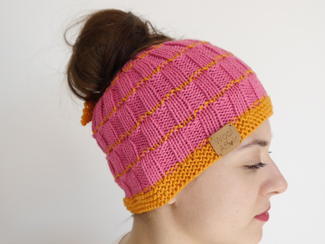 Strickanleitung – Messy Bun – Duttmütze – No.155 - Bild 4