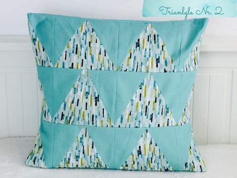 Patchworkkissen Triangle Nr. 2