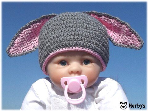 Häkelanleitung Babymütze "Häschen"