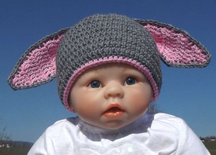 Häkelanleitung Babymütze "Häschen"