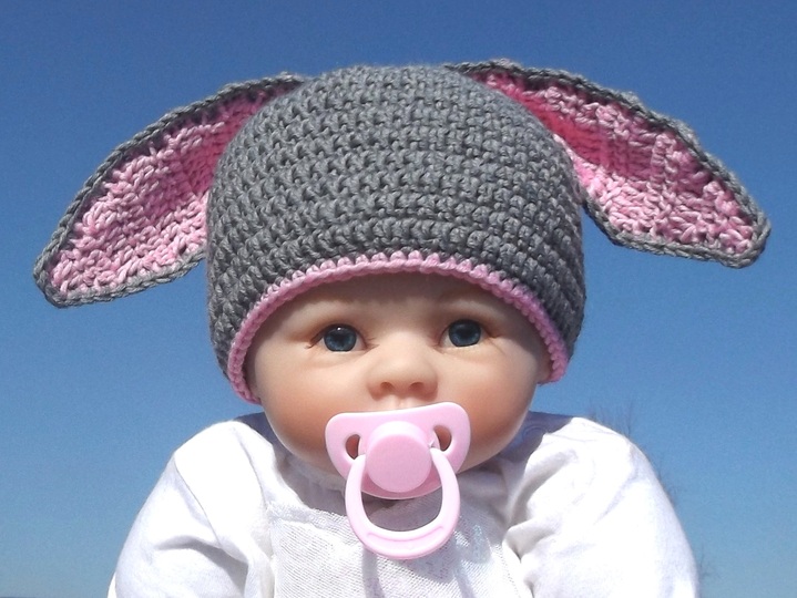 Häkelanleitung Babymütze "Häschen"