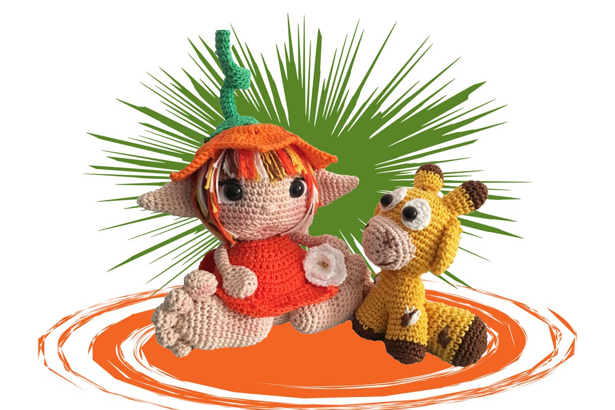 Kobold Gina + Freund Häkelanleitung Amigurumi