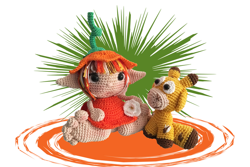 Kobold Gina + Freund Häkelanleitung Amigurumi