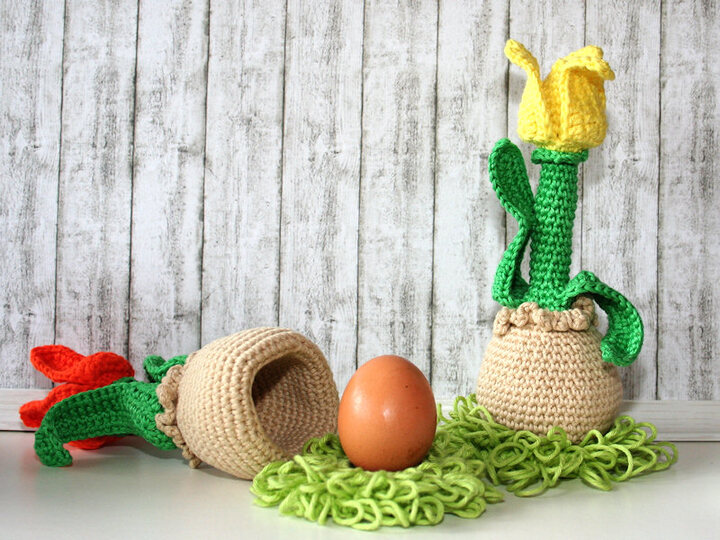 Tulip - Egg Sitter - Egg Cozy - Crochet Pattern