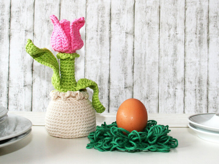 Tulip - Egg Sitter - Egg Cozy - Crochet Pattern