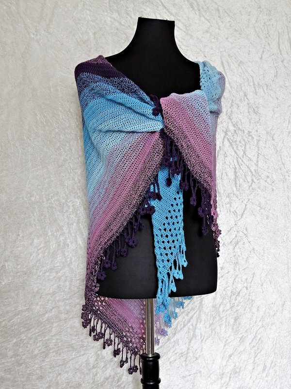 Crochet pattern shawl, wrap Daisy - Image 7