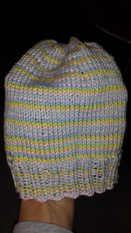 Anleitung Baby-Mütze ca. 44 cm Kopfumfang 9-12 Monate