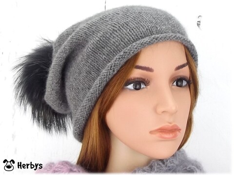 Strickanleitung Beanie " Kaschmir"