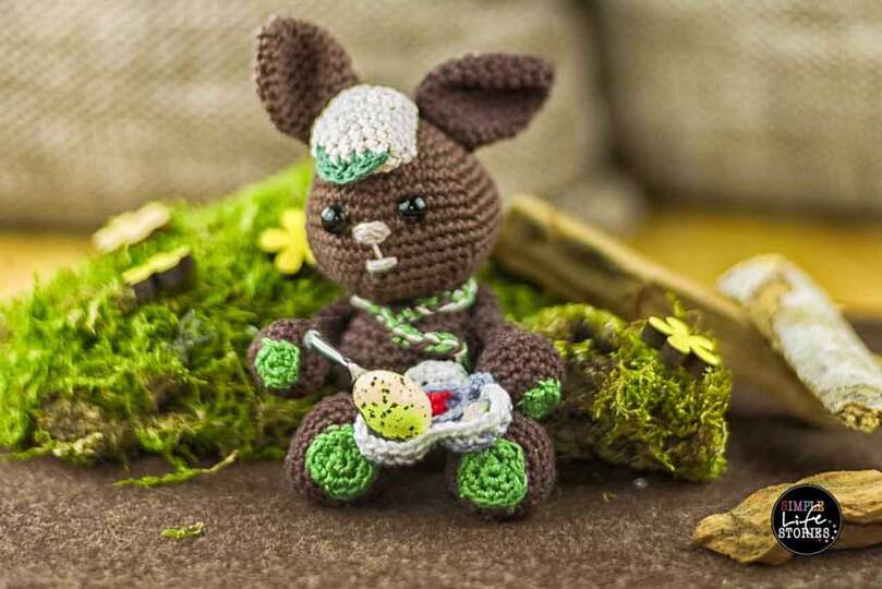 Häkelanleitung: Kleine Hasen Stups & Hoppel mit Schubkarre