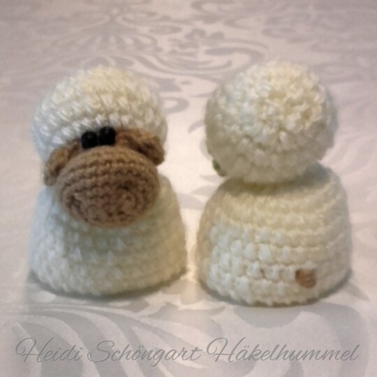 Schäfchen Eierwärmer Ostern Häkelanleitung