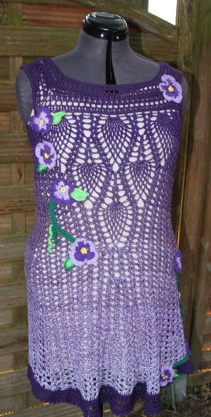 Häkelkleid *Romantica* in allen Grössen beschrieben, die Anleitung in Gr. 38 - Bild 5